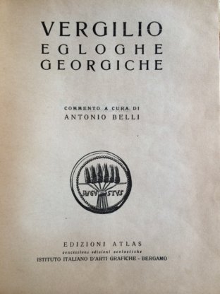 EGLOGHE GEORGICHE VERGILIO